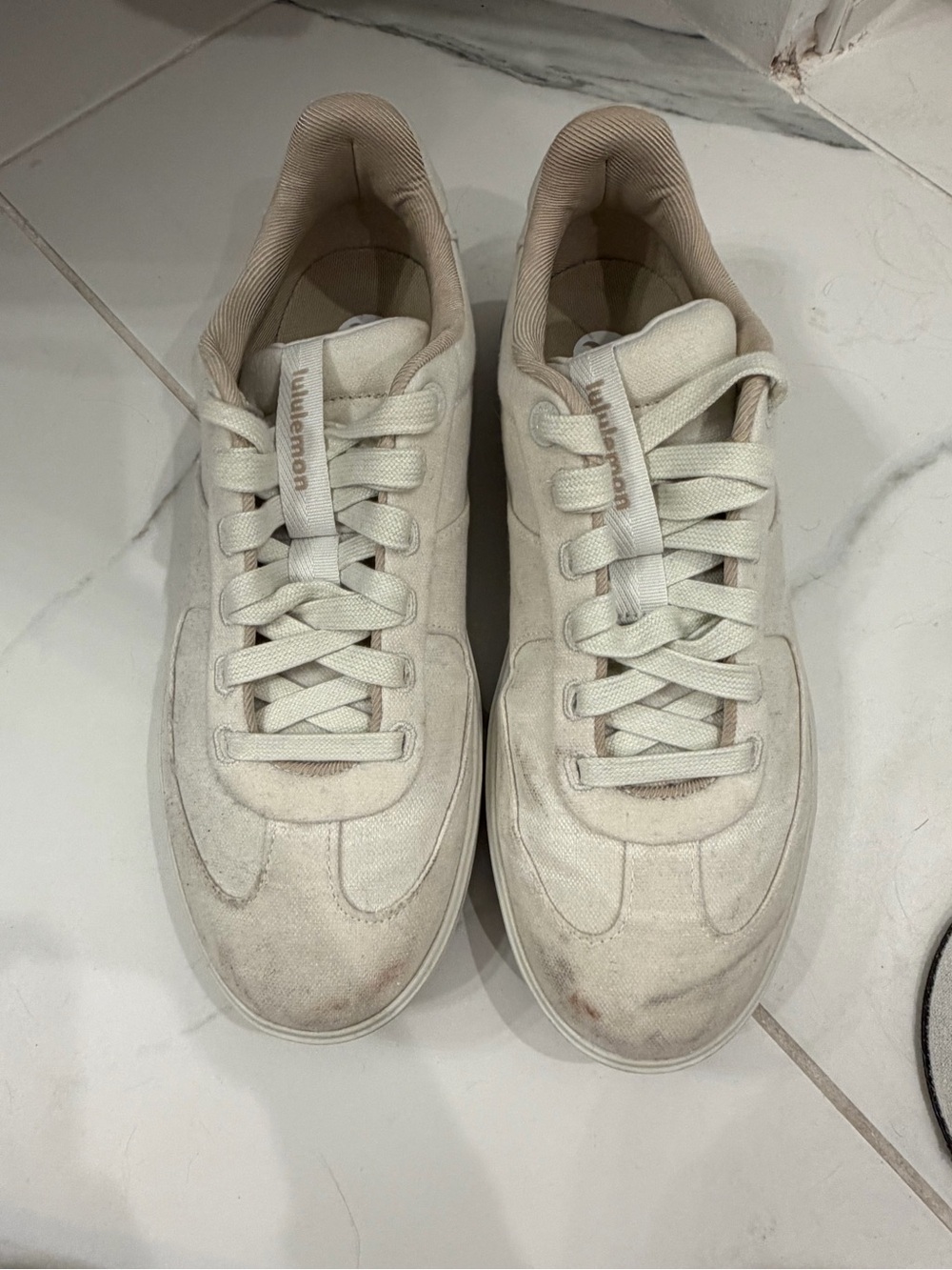 Women’s Lulu lemon  Off-White Canvas Low-Top Sneakers